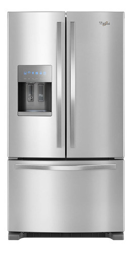 Refrigerador Whirlpool French Door 25p³ Dispensador De Agua Color Plateado