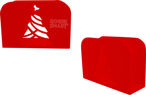 X4 Porta Servilletas Organizador Diseño Navidad Navideño 