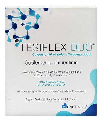 Tesiflex Suplemento Sabor Naranja-piña Con 30 Sobres De 11gr