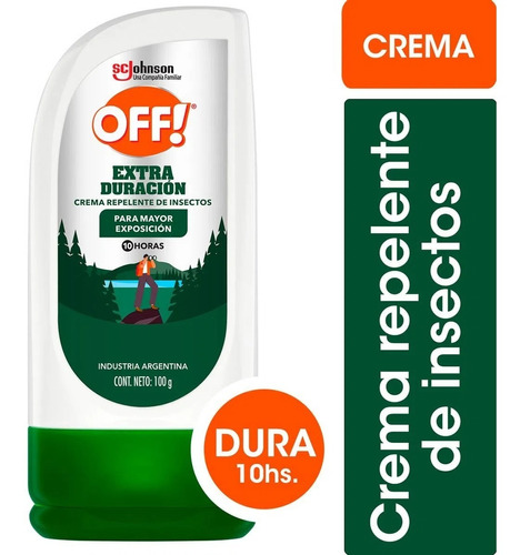 Off Crema Extra Duración Verde Repelente 100g