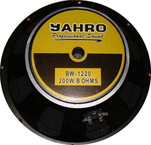 Imagen 5 de 5 de Parlante Woofer Jahro 12 PuLG 8 Ohms 200w Ala Tela