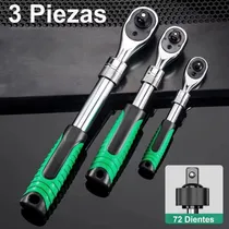 Comprar Juego De Trinquetes Extensible Matracas 1\u002F2,3\u002F8 Y 1\u002F4 Llaves,juego De Herramientas De Carraca De Cabeza Flexible Extensible De 72 Dientes,herramientas Para Reparación Automotriz,lianzi