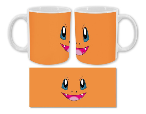 Mug Pocillo Taza Pokémon Charmander Fuego Personalizado 