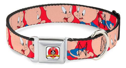 Collar De Perro Hebilla De Cinturón De Seguridad Porky Pig E