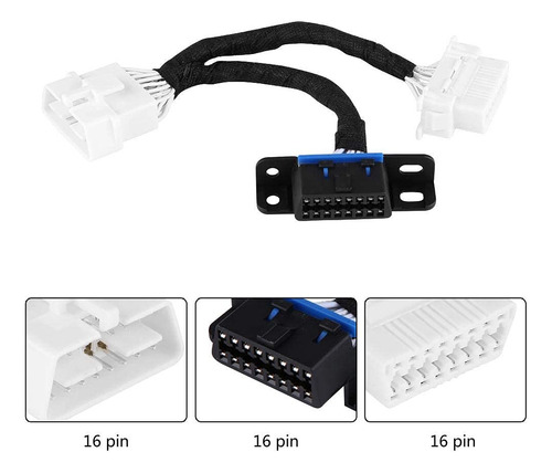 Adaptador Divisor Obd2 De 16 Pines Macho A Doble Hembra
