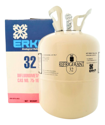 Refrigerante Erka Para Aire Acondicionado R32 Boya 10 Kg 