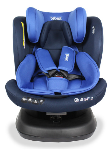 Bebesit Premium Supra 360° Silla De Carro Para Bebe Sistema Isofix Color Azul