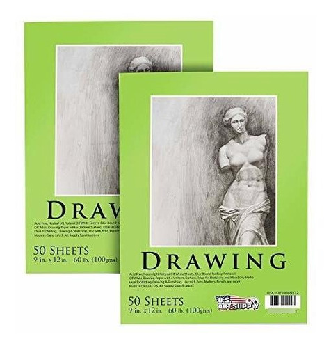 Cuadernos - U.s. Art Supply 9  X 12  Premium Drawing Paper P