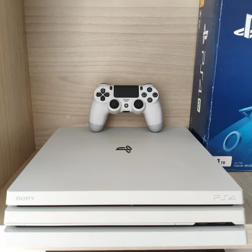 PS4Proホワイト、1TB Playstation 4 Pro 1tb Branco Com Controle Original Branco