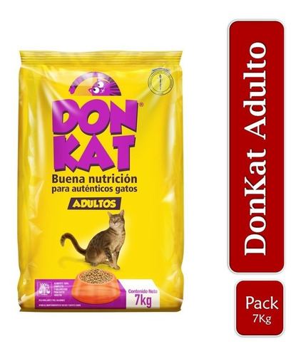 Imagen 1 de 2 de Alimento Para Gatos Donkat 7kg