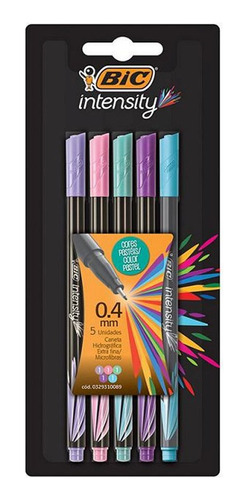 Microfibras Bic Intensity Pastel X 12 Colores 