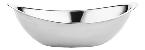 Ensaladera Acero Inoxidable, Cuenco Moderno Para Plata M
