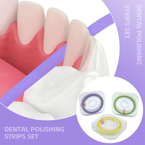 . Conjunto De 3 Tiras De Polimento Dentário, Teeth Grinding