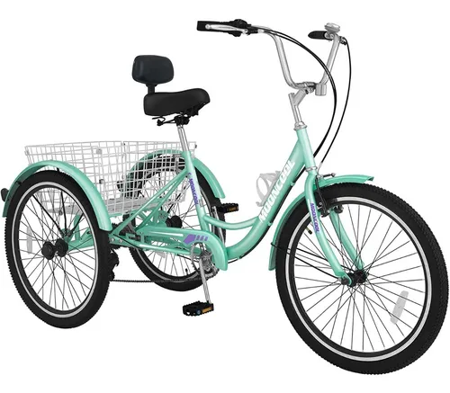 Triciclo Para Adulto, 7 Velocidades; 26''; Light Green