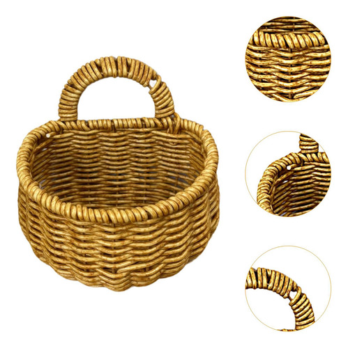 Canasta De Colgantes Imitación De Rattan Canasta De
