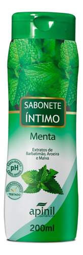 Sabonete Liquido Intimo Feminino 200ml Apinil Aroma Menta