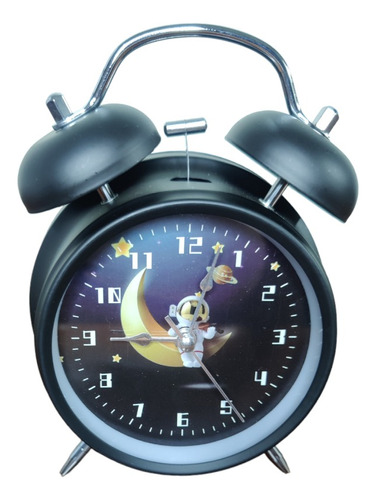 Reloj Despertador Analógico Mesa Metálico Diferentes Diseños