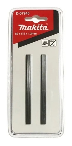 Cuchillas Para Cepillo 82 X 5.5 X 1.2 Mm Makita D07945
