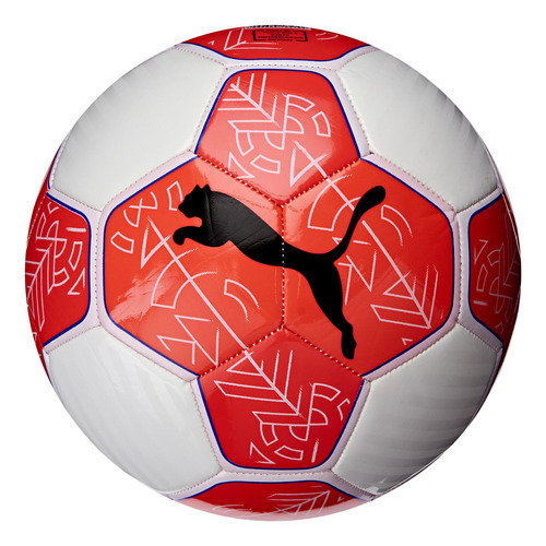 Bola Para Futebol De Campo Prestige Cor Vermelho e Branco Tamanho 5 Puma