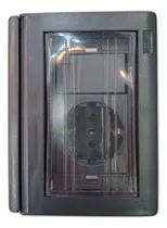 Comprar Caja Richi 3 Modulos Ip65 + Schuko + Unipolar Negra