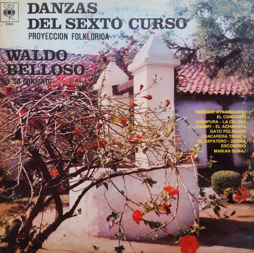 Waldo Belloso Y Conjunto - Proyección Folklórica Lp 1 (Usado)