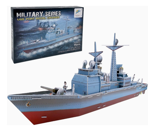 Puzzle Rompecabezas 3d Buque De La Marina Militar Naval 