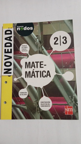Matematica 2/3.nodos De Fioriti Detalle En Tapa S M