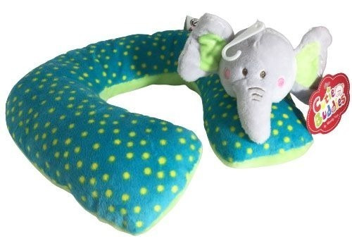 Imagen 1 de 2 de Almohadón Cuello Peluche Elefante Para Niños O Bebés