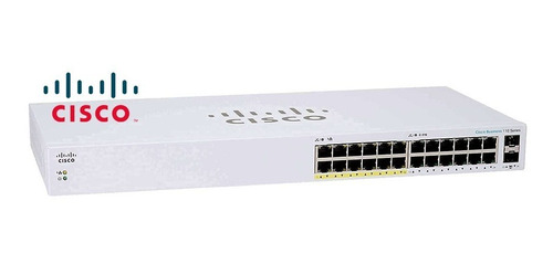 Imagen 1 de 4 de Switch Cisco Cbs110-24pp De 24 Puertos Gigabit 12 Poe + 2sfp
