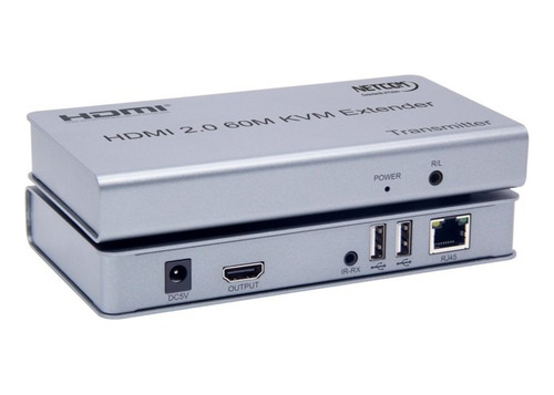 Extensor Kvm Hdmi V2.0 + Usb Vía Ethernet Cat5e/6/7 Netcom