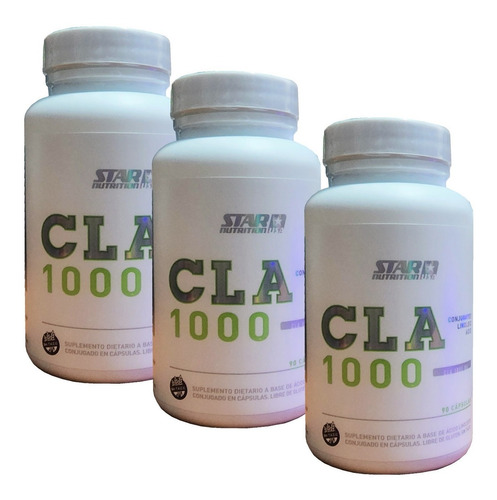 3 Cla Star Nutrition 90 Softgel Quemador Grasa Regulador 