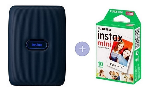 Kit - Impressora Instax Mini Link C/ 10 Filmes- Jeans Escuro