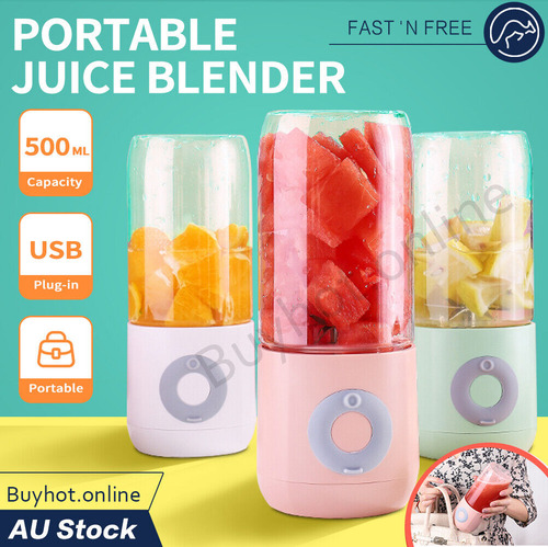 Licuadora Portátil, 500 Ml De Capacidad, Usb Portátil