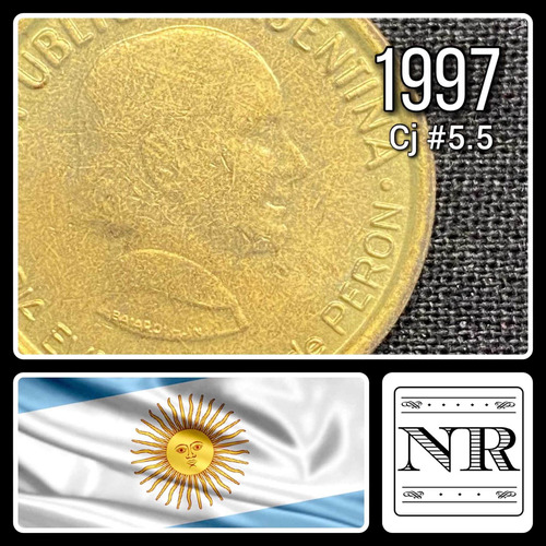 Argentina - 50 Centavos - Año 1997 - Cj #5.5 - Eva Peron