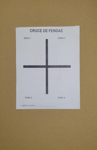 Silueta Cruce De Fendas (block De 100 Hojas) 28x21.5cm