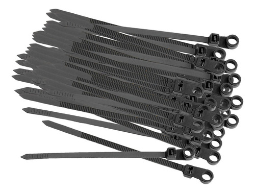 // 100 Piezas De Bridas De Nailon Para Cables, Orificios De