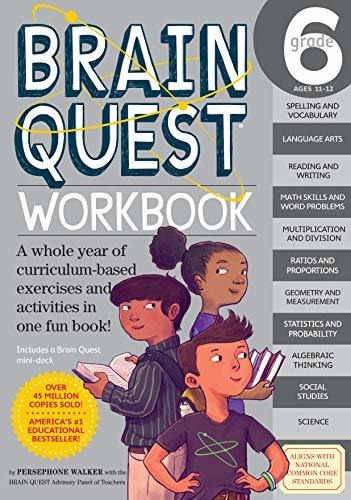 Brain Quest Workbook Grade 6: Brain Quest Workbook Grade 6, De Persephone Walker. Editorial Workman Pub Co, Tapa Blanda, Edición 2015 En Inglés, 2015