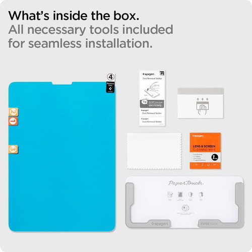 Imagem 7 de 7 de Pelicula Orig Spigen iPad 12,9 2018 A 2021 Paper Touch Pro