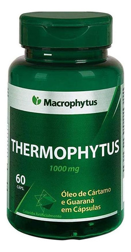 Thermophytus Cartamo E Guaraná 1000mg 60 Cáps Macrophytus