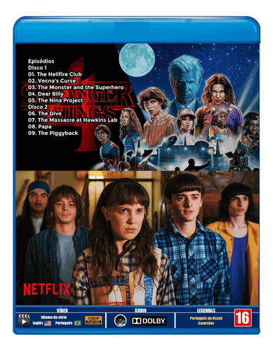 Blu-ray Série Stranger Things - 4ª Temporada - Dublleg