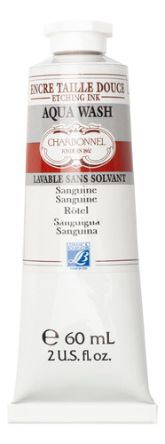 Charbonnel Tinta Para Grabado Aqua Wash (2.0 Fl Oz) Sanguine