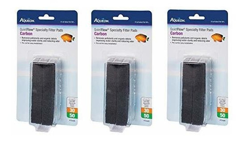 Aqueon 3 Pack Of Quietflow Specialty Filter Pads, 30-50, Car