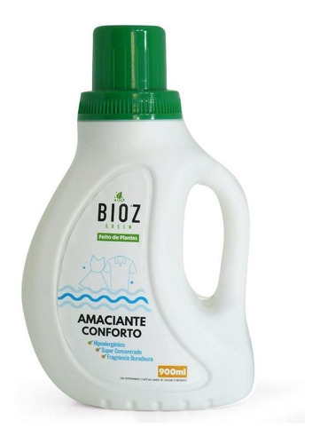 Kit 2x: Amaciante Conforto Biodegradável Bioz Green 900ml