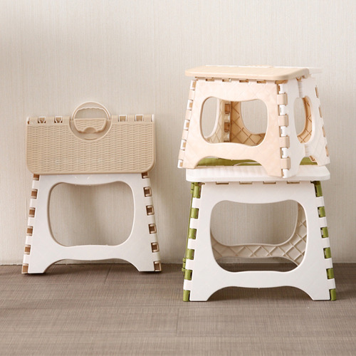 Taburete Plegable De Plástico, Taburete Portátil Multiusos