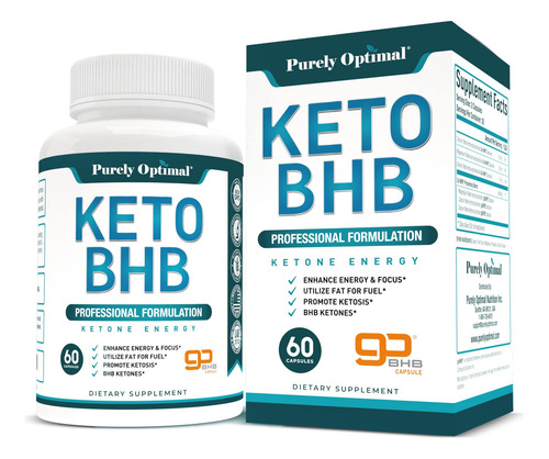 Suplemento De Cetonas Exógenas Purly Optimal Keto Bhb 60 Cáp