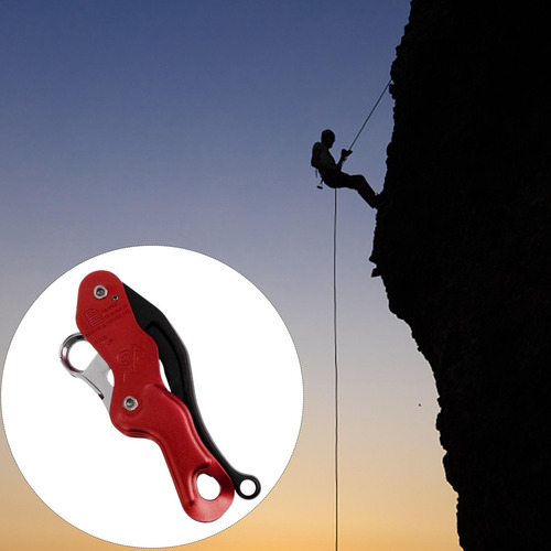 Descensor De Parada De Escalada En Longitud 18,6 Cm Rojo