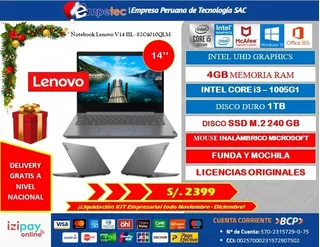 Notebook Lenovo V14 Iil 82c4010qlm