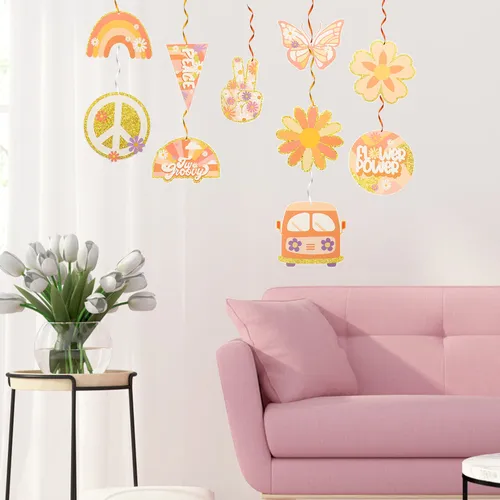 Set De Decoración En Espiral Para Fiestas, Adornos De Techo