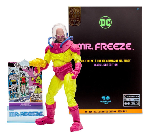 Mr. Freeze Black Light Gold Label Mcfarlane Toys (Usado)