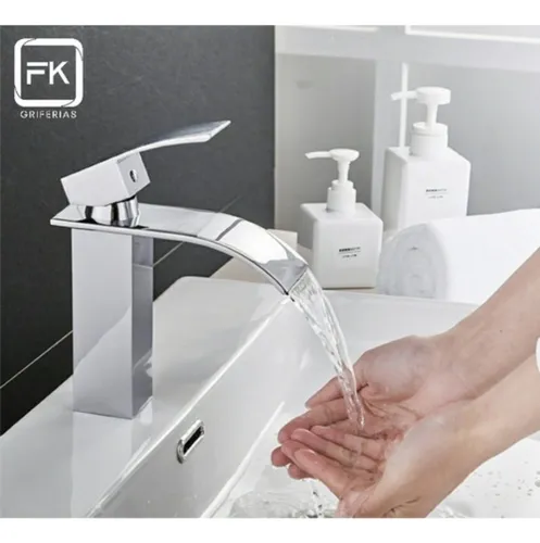 Llave De Agua Para Baños Fregadero Lavabo Lavamanos Baño Con Cascada  Moderna New